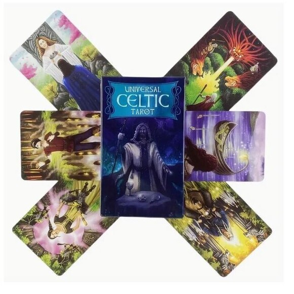Celtic Themed Tarot Deck 78 Cards Mystic Oracle Divination English Edition - Picture 2 of 5